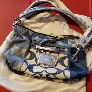 SOLD Coach Pop Denim Patchwork Groovy purse
